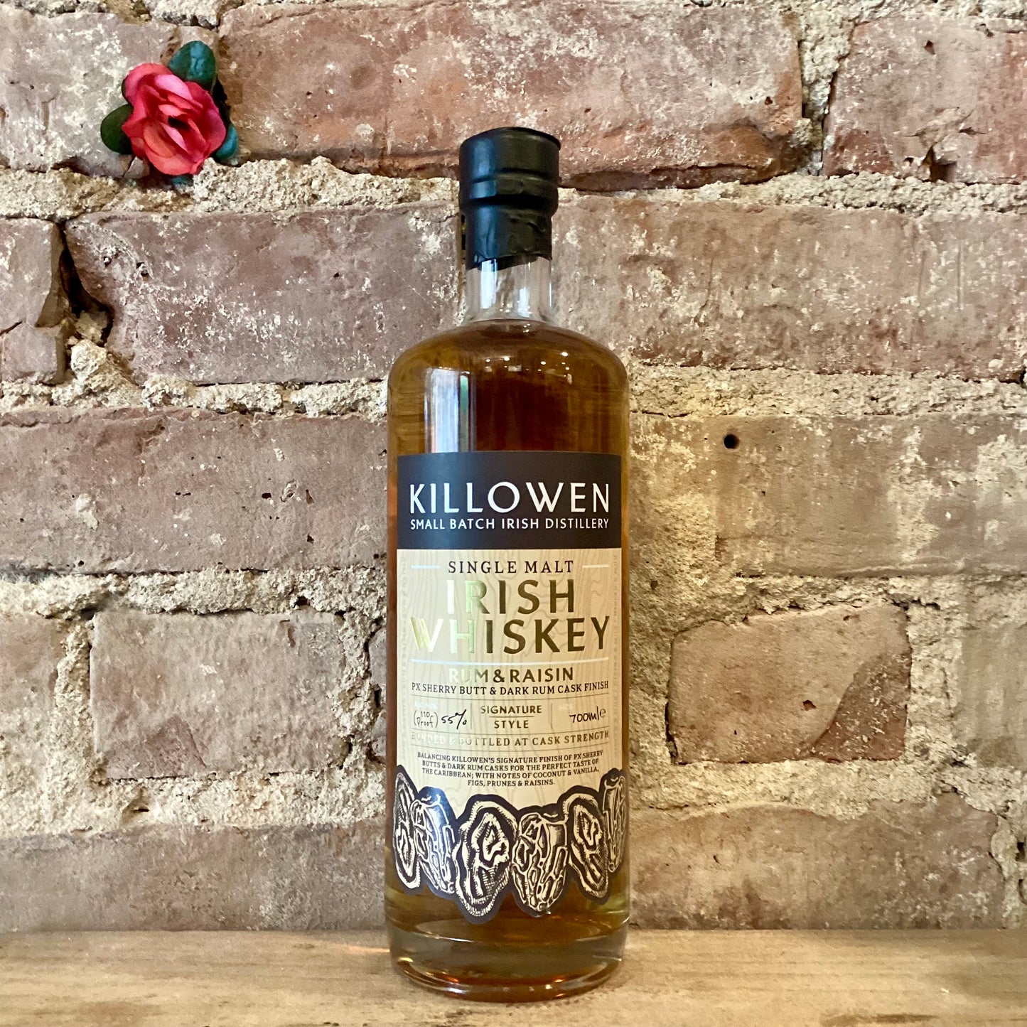Killowen Distillery 5 Year Old Rum & Raisin Small Batch Single Malt Irish Whiskey 700ml
