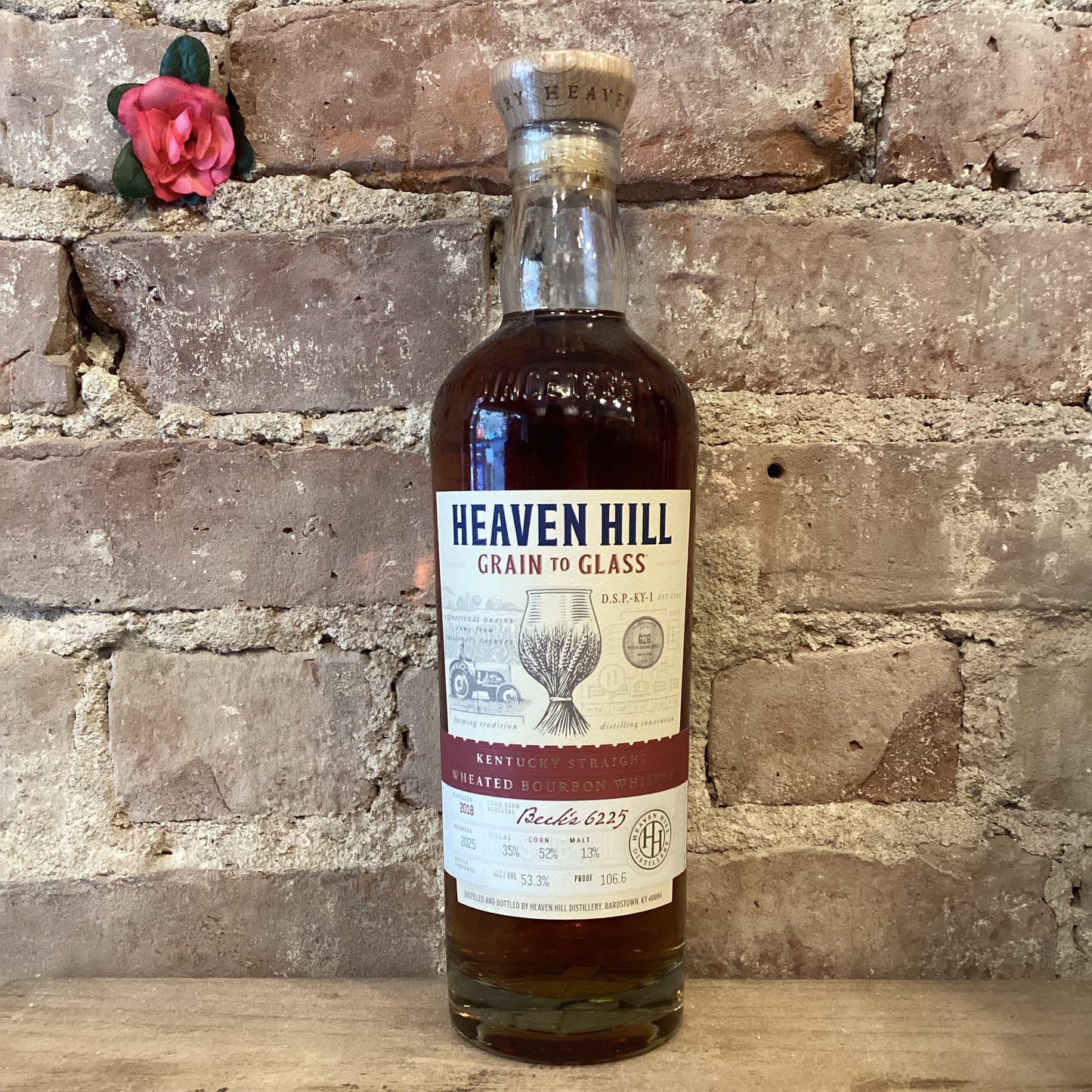 Heaven Hill Grain to Glass Kentucky Straight Wheated Bourbon Whiskey 106.6 2025 Release 700mL