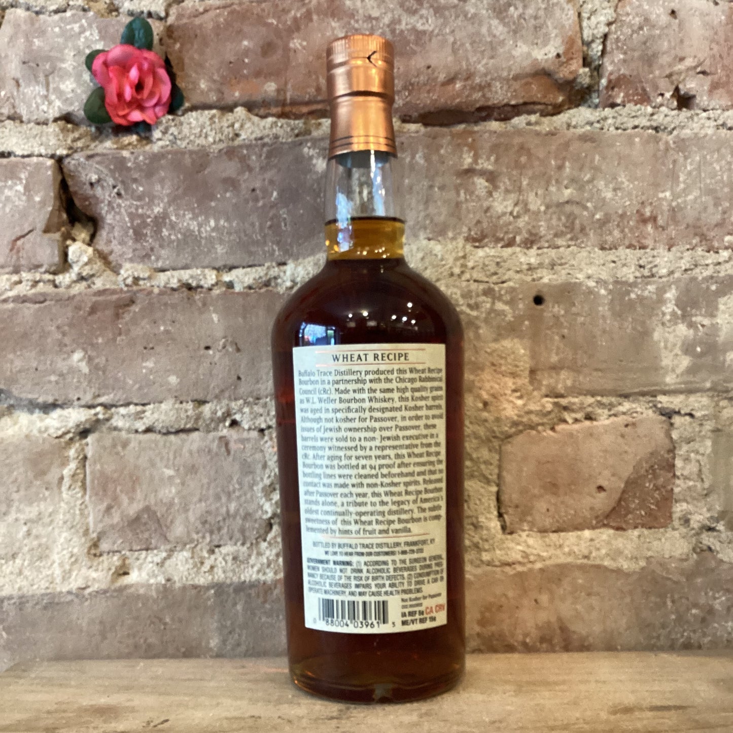 Buffalo Trace Kosher Bourbon Wheat Recipe Whiskey 750ml