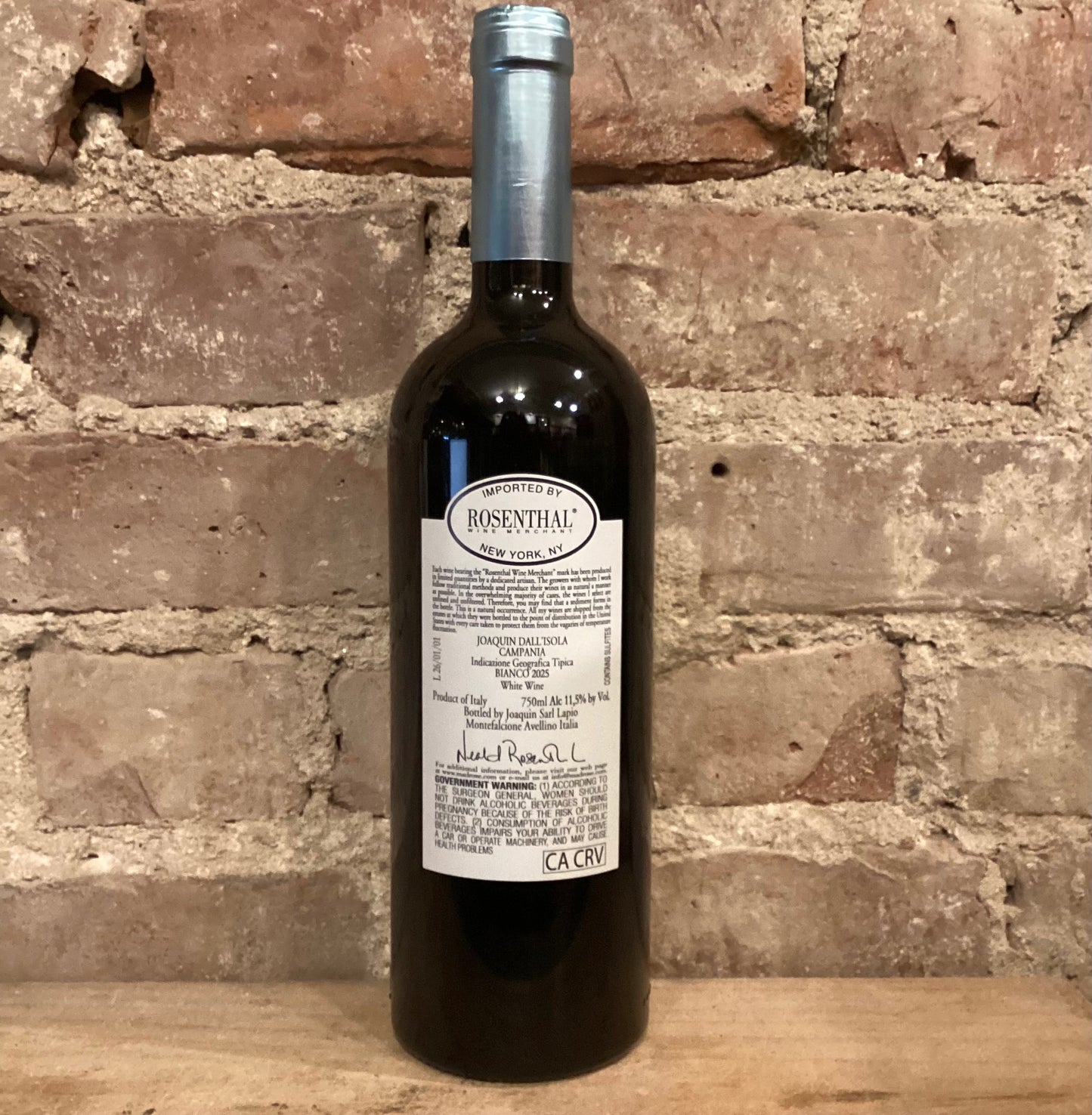 Joaquin Campania 'dall'Isola Bianco' 2024 750ml