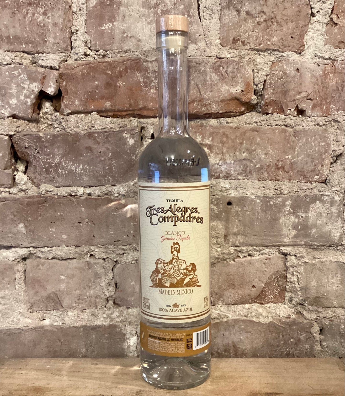 Tres Alegres Compadres Tequila Blanco Tequila 750ml