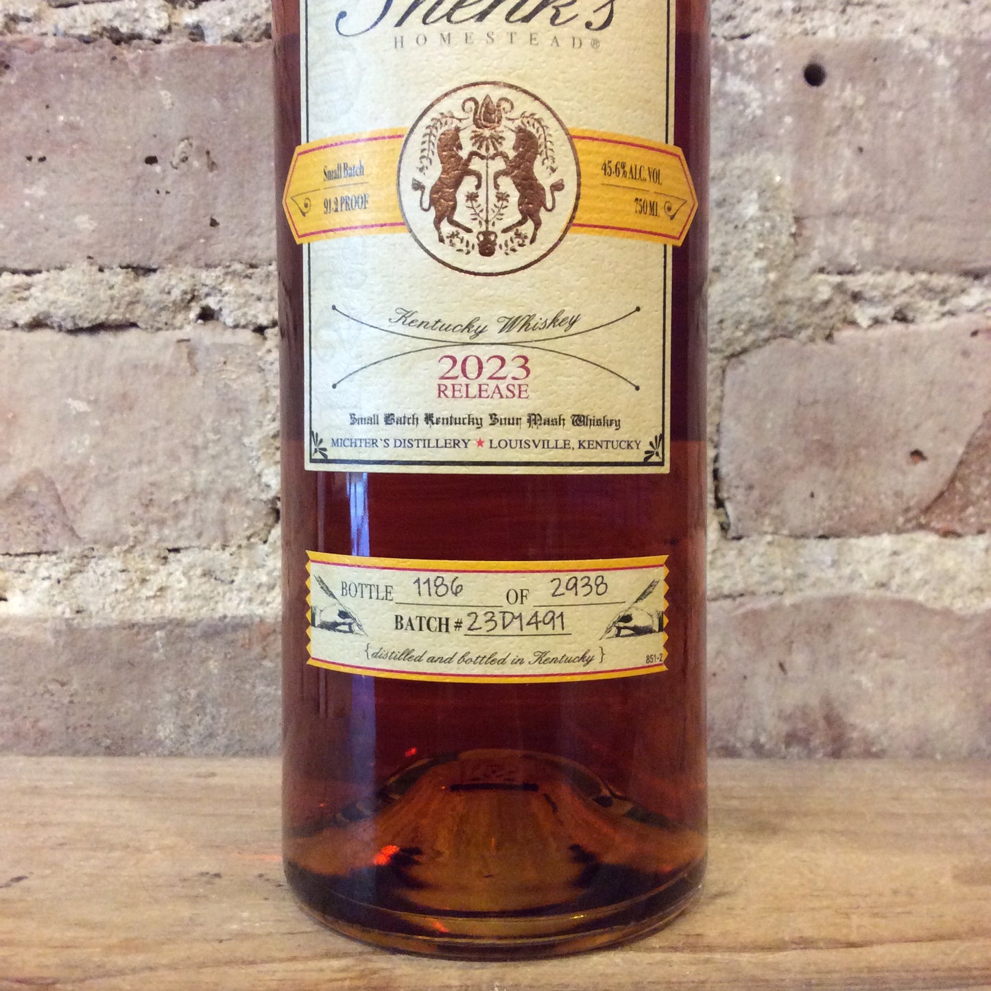 Shenk's Homestead Kentucky Sour Mash Small Batch Whiskey 750mL