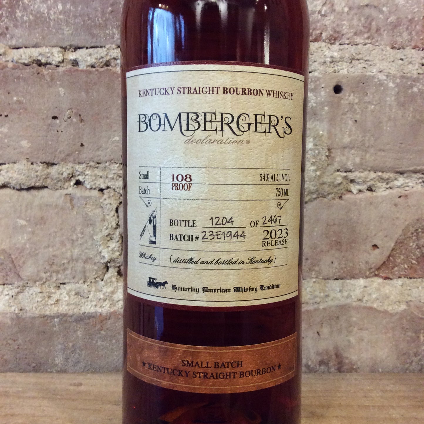 Bomberger's Declaration Kentucky Straight Bourbon 750mL