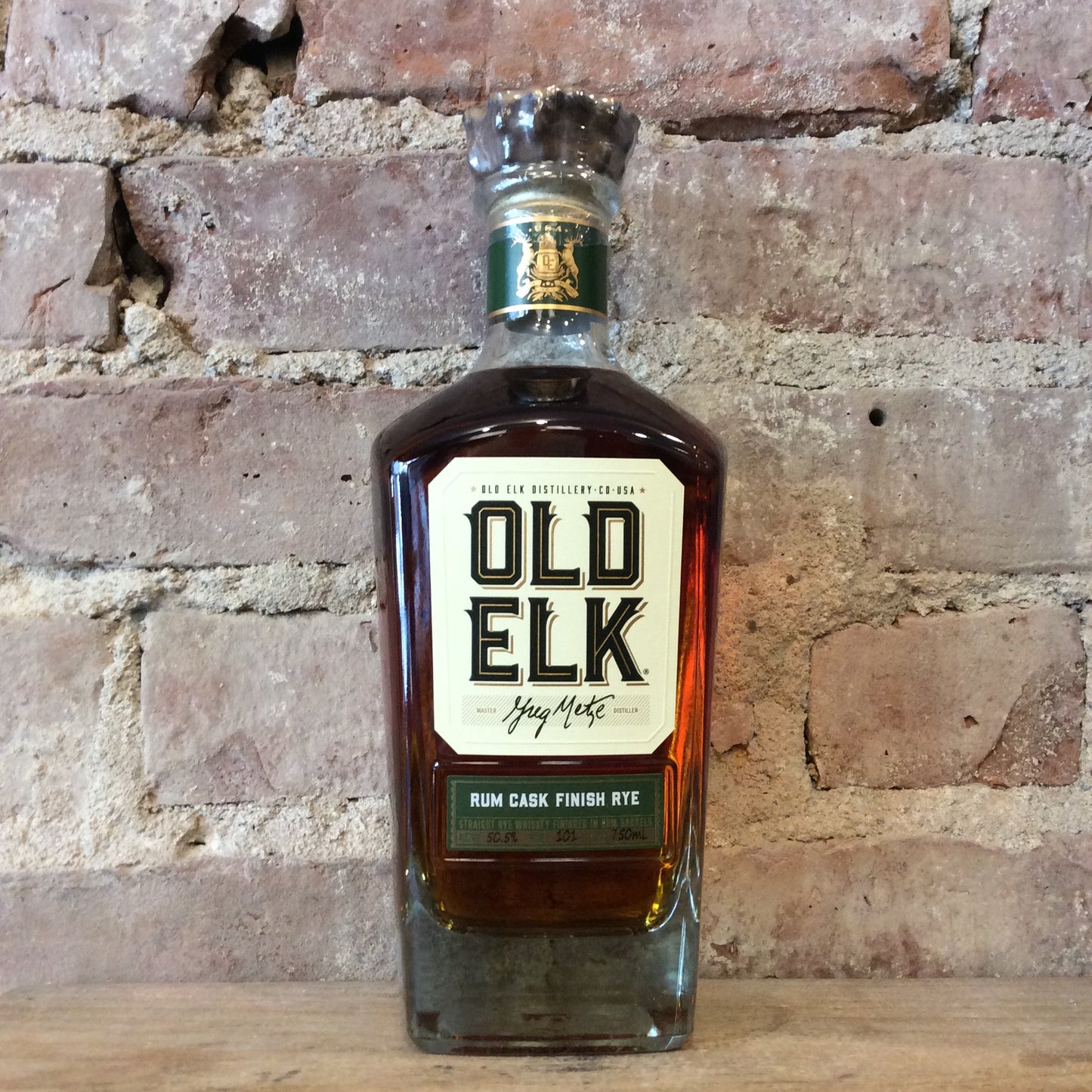 Old Elk Straight Rye Whiskey Single Barrel Rum Cask Finish 101 Proof 750mL