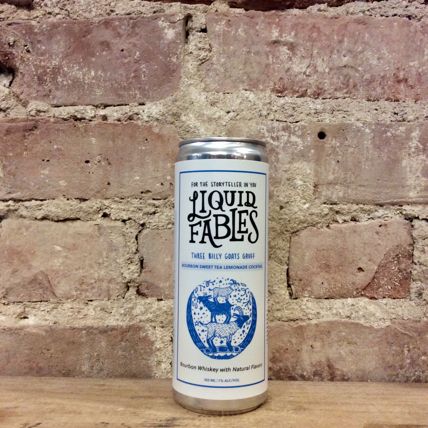 Liquid Fables 'Three Billy Goats Gruff' Bourbon with Tea & Lemonade Canned Cocktail 355mL