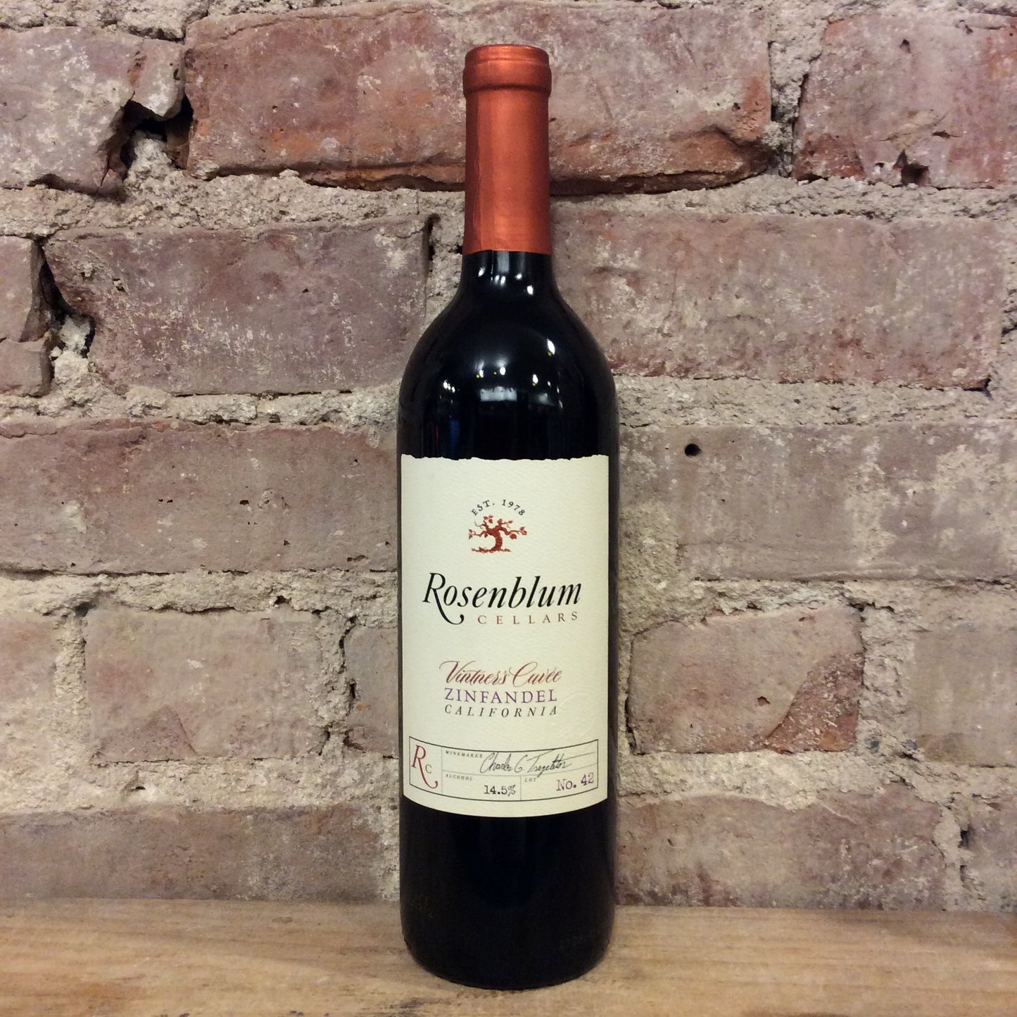 Rosenblum Cellars Vintner's Cuvee Zinfandel NV 750ml