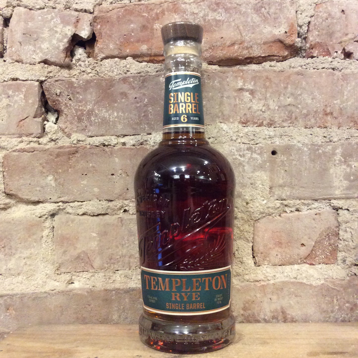 Templeton 6 Year Old Rye Whiskey Single Barrel