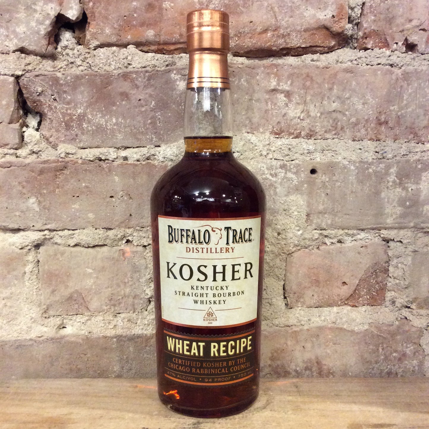 Buffalo Trace Kosher Wheat Recipe Kentucky Straight Bourbon Whiskey 750mL