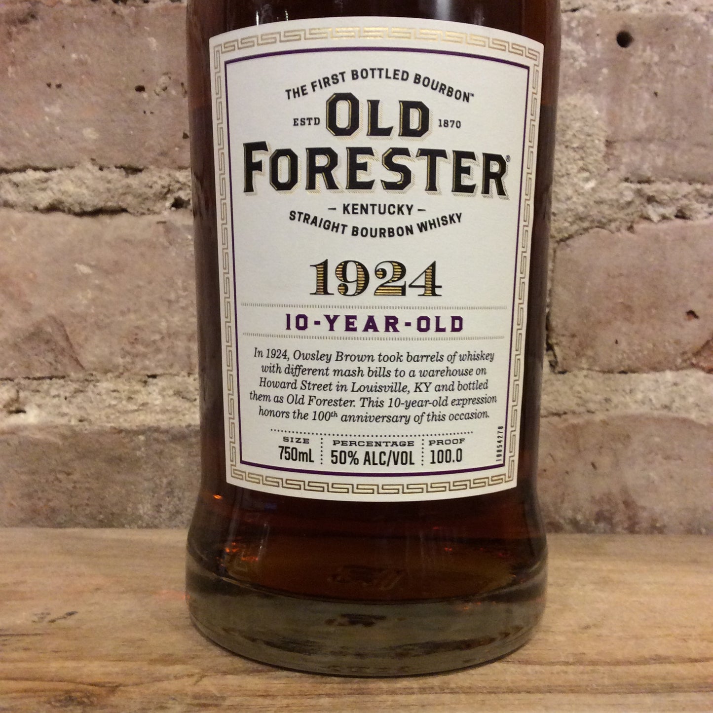 Old Forester '1924' 10 Year Old Kentucky Straight Bourbon Whiskey (2024) 750mL