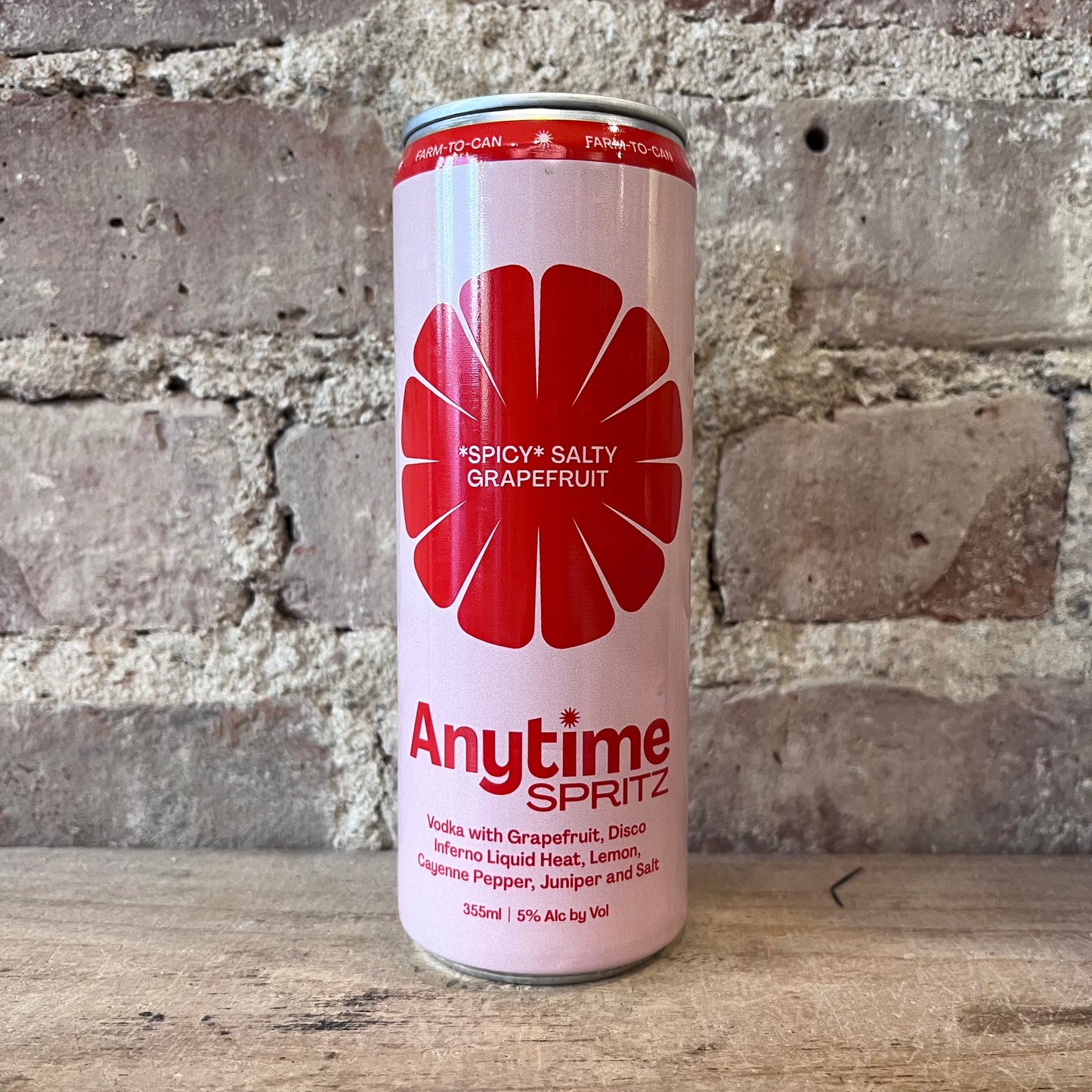 Anytime Spritz 'Spicy Salty Grapefruit' 355mL Can