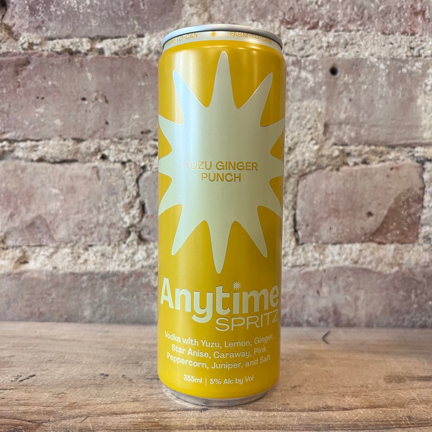 Anytime Spritz 'Yuzu Ginger Punch' 355mL Can