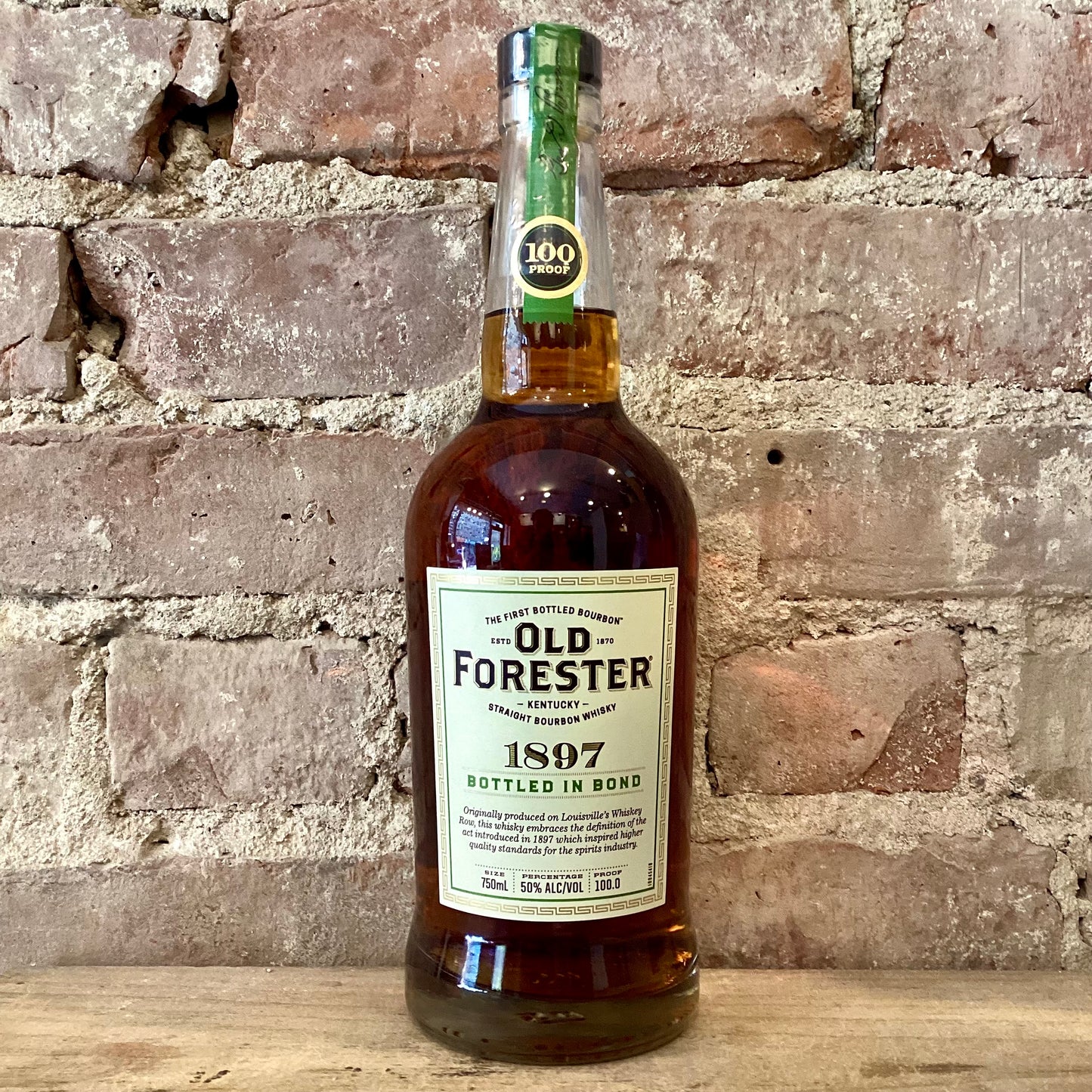Old Forester 1897 Bottle In Bond Kentucky Straight Bourbon Whisky 100 Proof