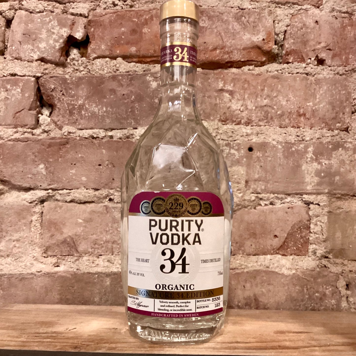 Purity Signature 34 Vodka 750mL