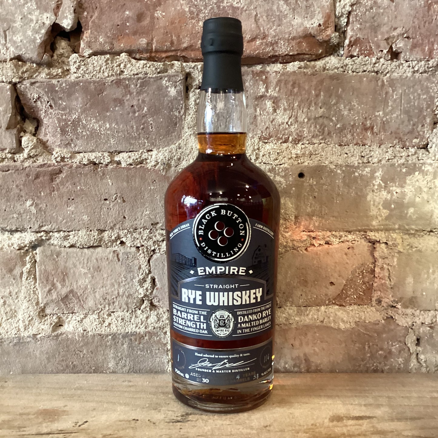 Black Button Empire Rye Whiskey 750mL