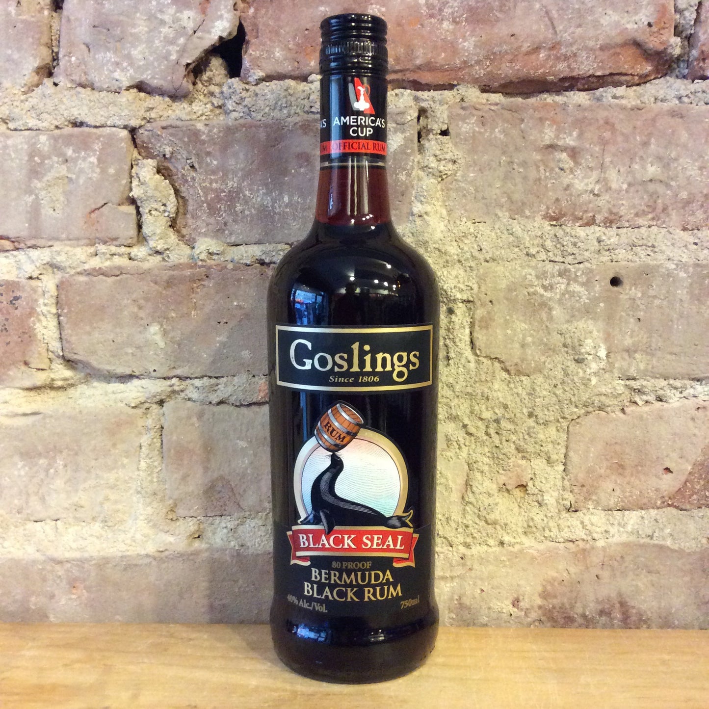 Goslings Bermuda Black Rum 'Black Seal' 750mL