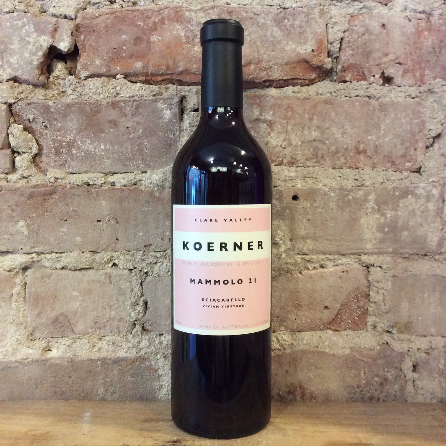 Koerner Mammolo Sciaccarello Vivian Vineyard Clare Valley 2022 750mL