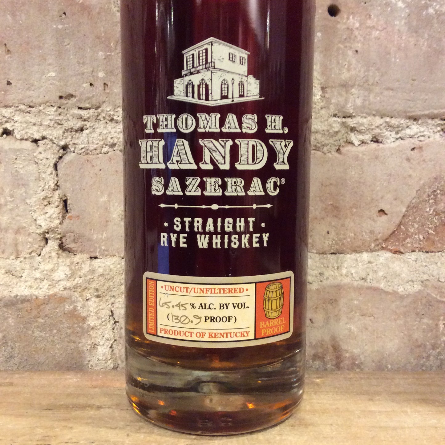 Thomas H. Handy Sazerac Straight Rye Whiskey 130.9 Proof 750mL