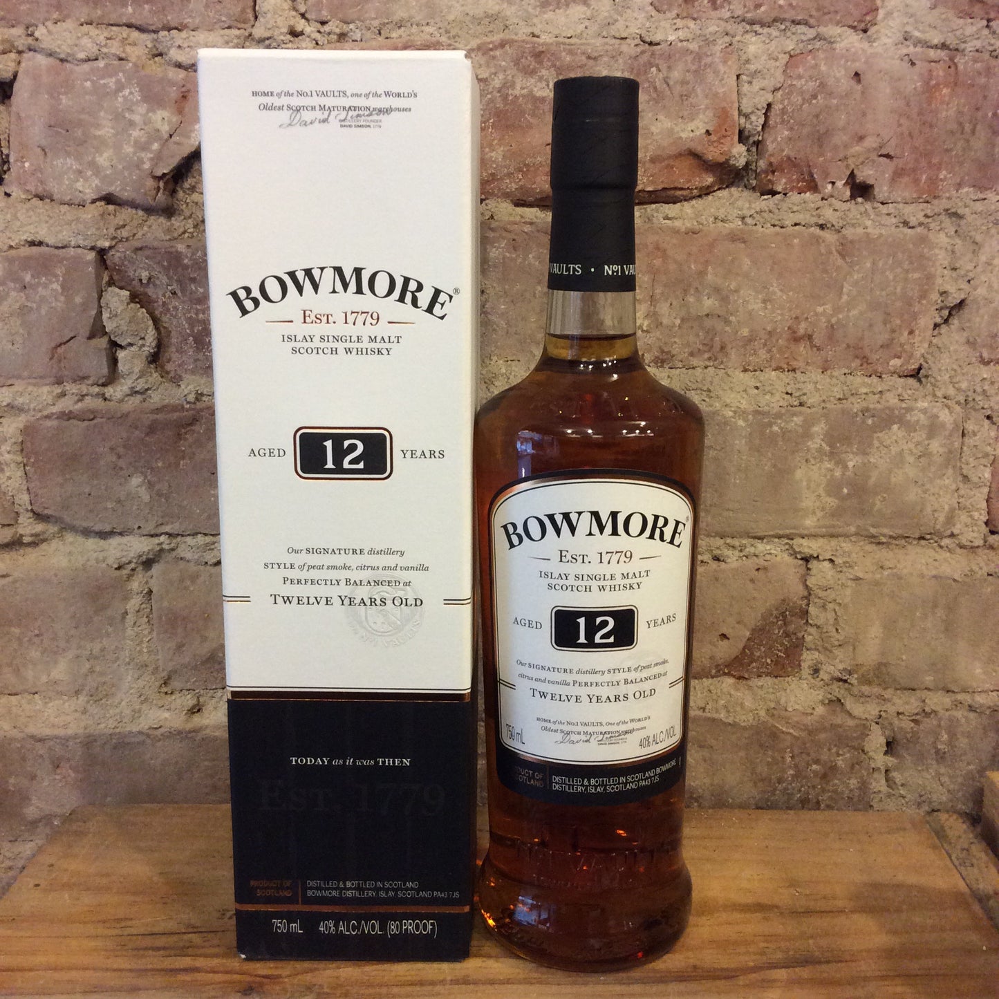 Bowmore 12 Year Old Single Malt Scotch Whisky 750ml
