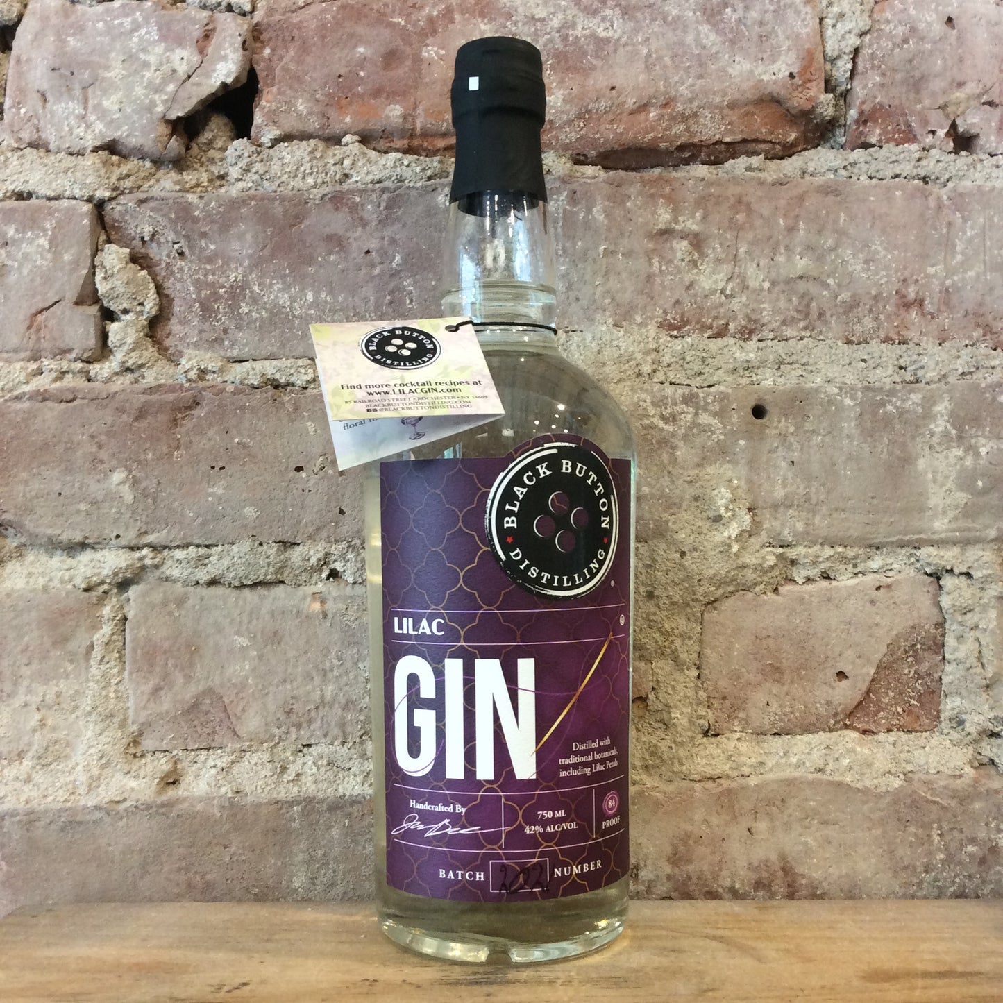 Black Button Distilling Lilac Gin 750mL