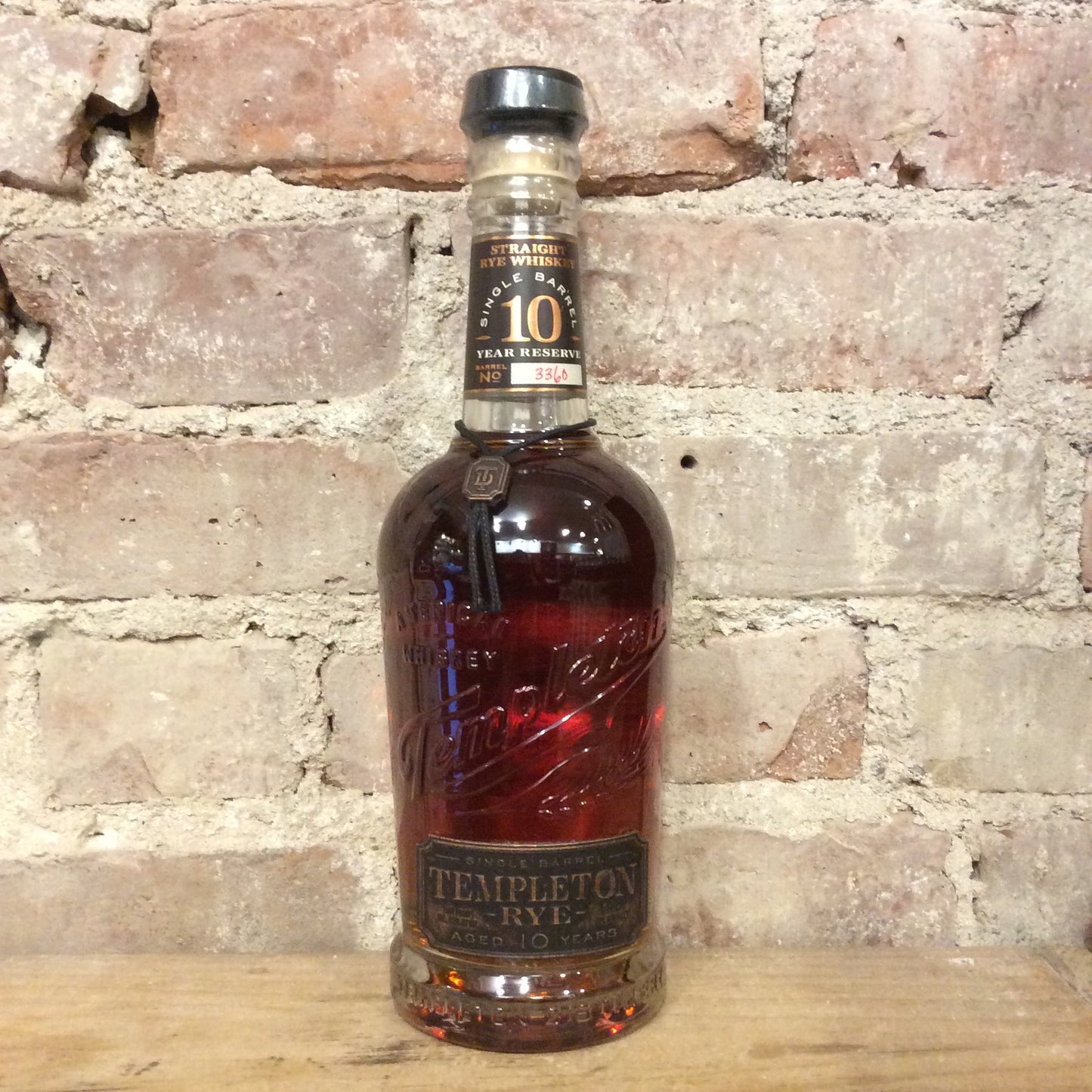 Templeton 10 Year Rye Single Barrel 750mL