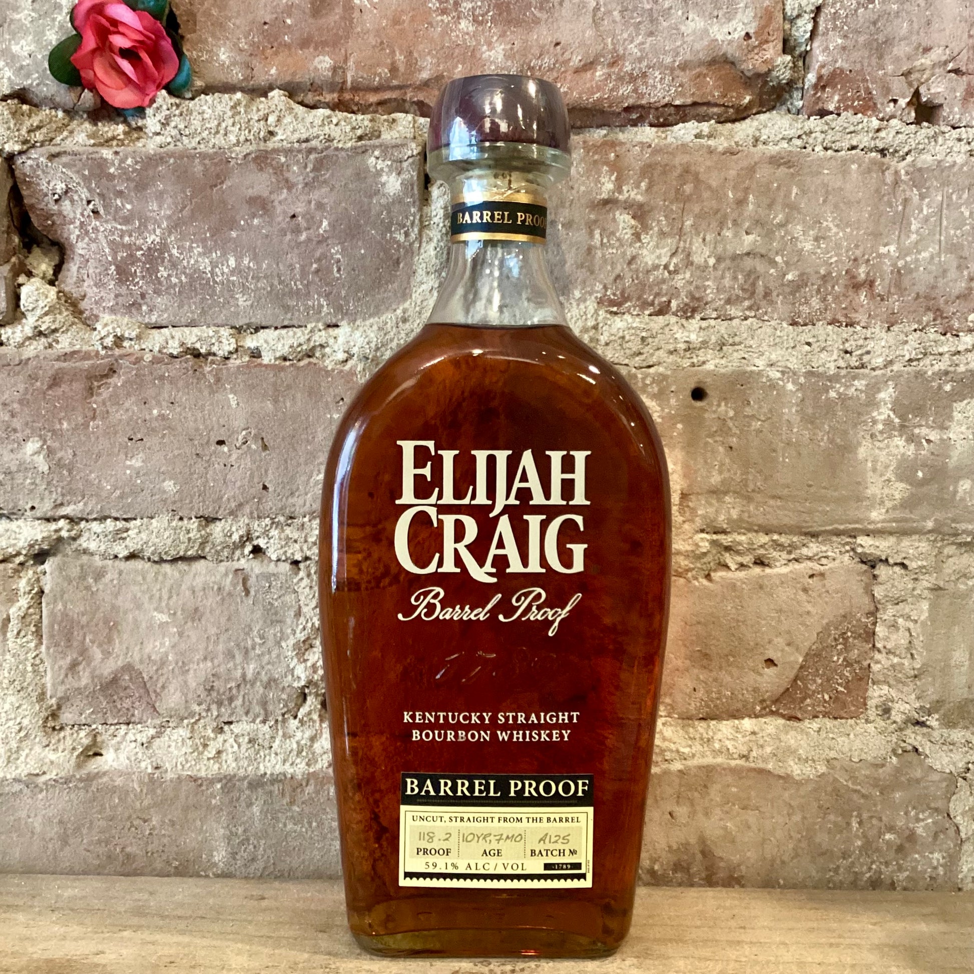 Elijah Craig Barrel Proof 10Yr, 7Mo Kentucky Straight Bourbon Whiskey (A125 / 118.2pf) 750mL