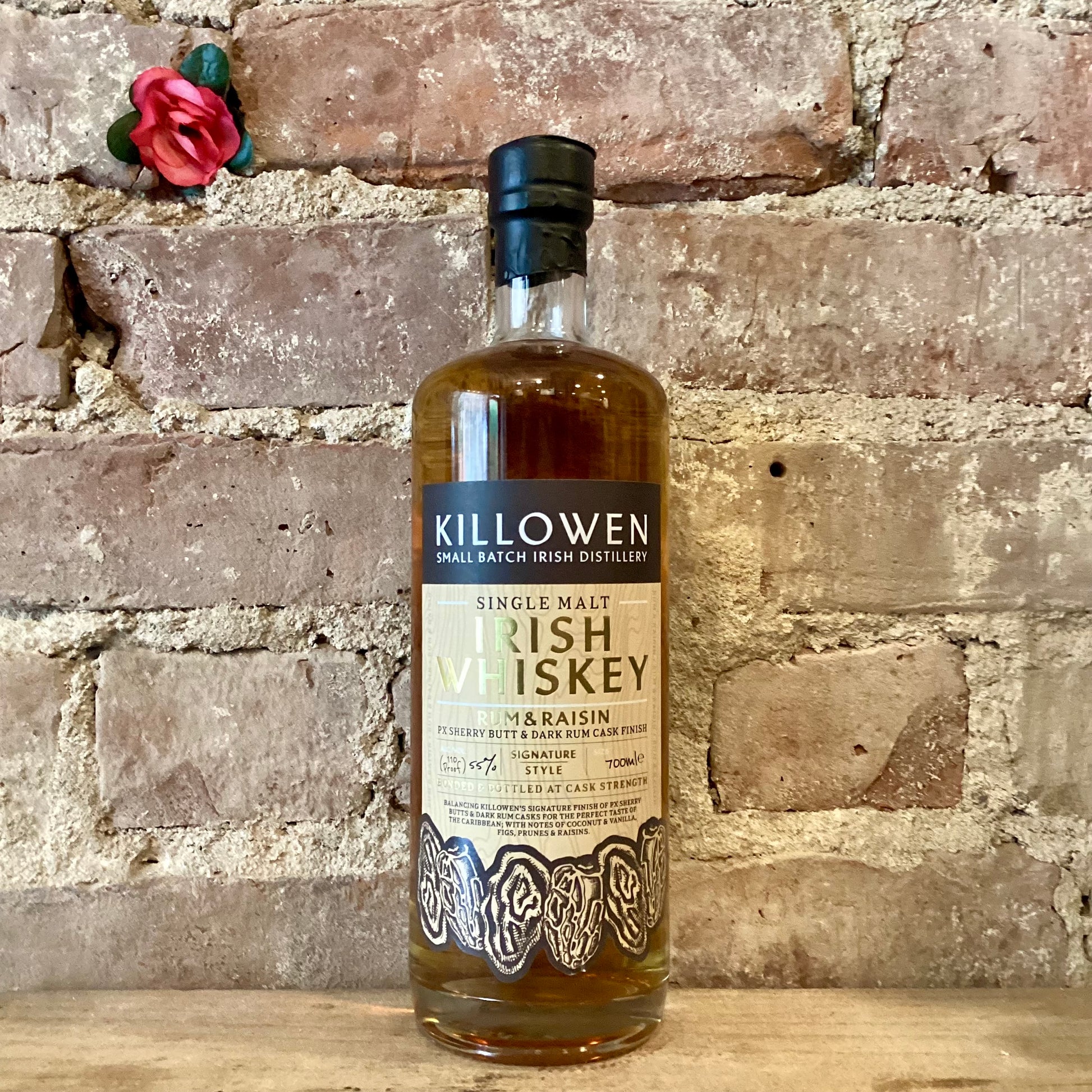 Killowen Distillery 5 Year Old Rum & Raisin Small Batch Single Malt Irish Whiskey 700ml