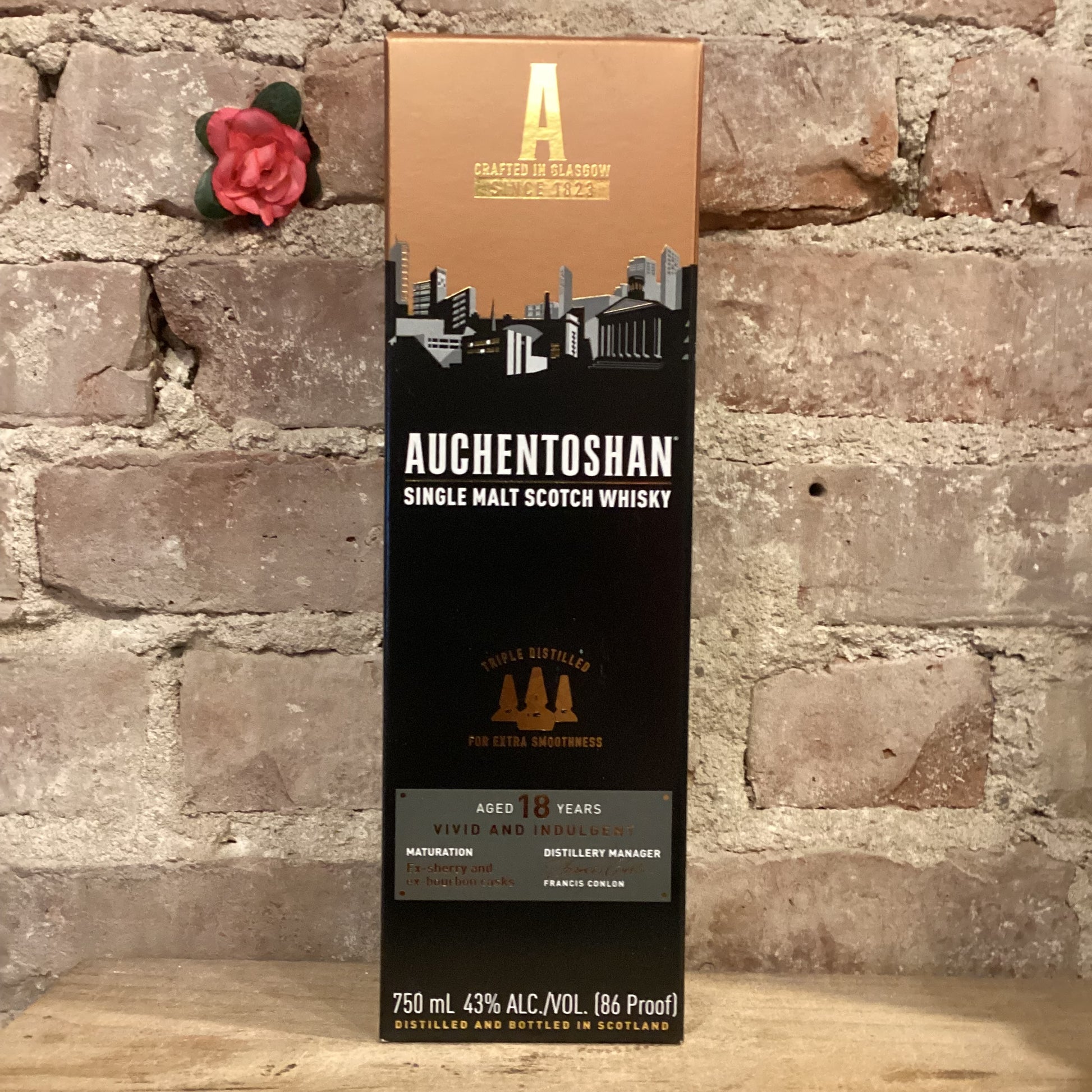 Auchentoshan 18 Year Old Single Malt Scotch Whisky 750ml