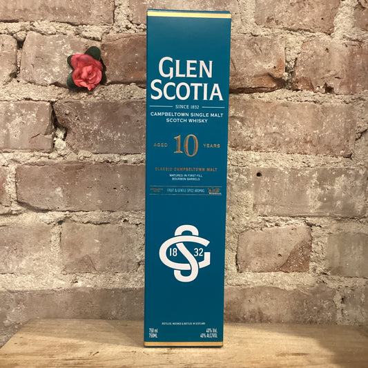 Glen Scotia 10 Years Old Campbeltown Single Malt Scotch Whiskey 750mL