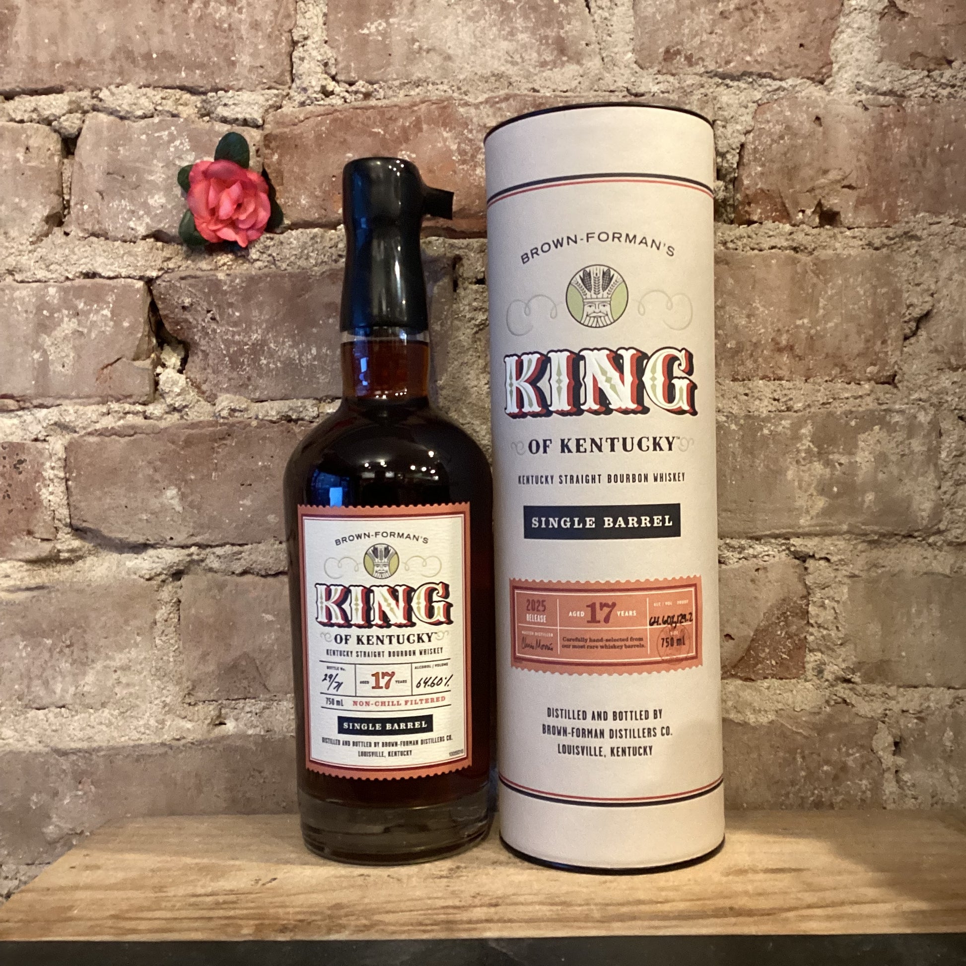 King Of Kentucky 17 Year Old Bourbon 2025 Release Single Barrel 129.2 Proof 750ml