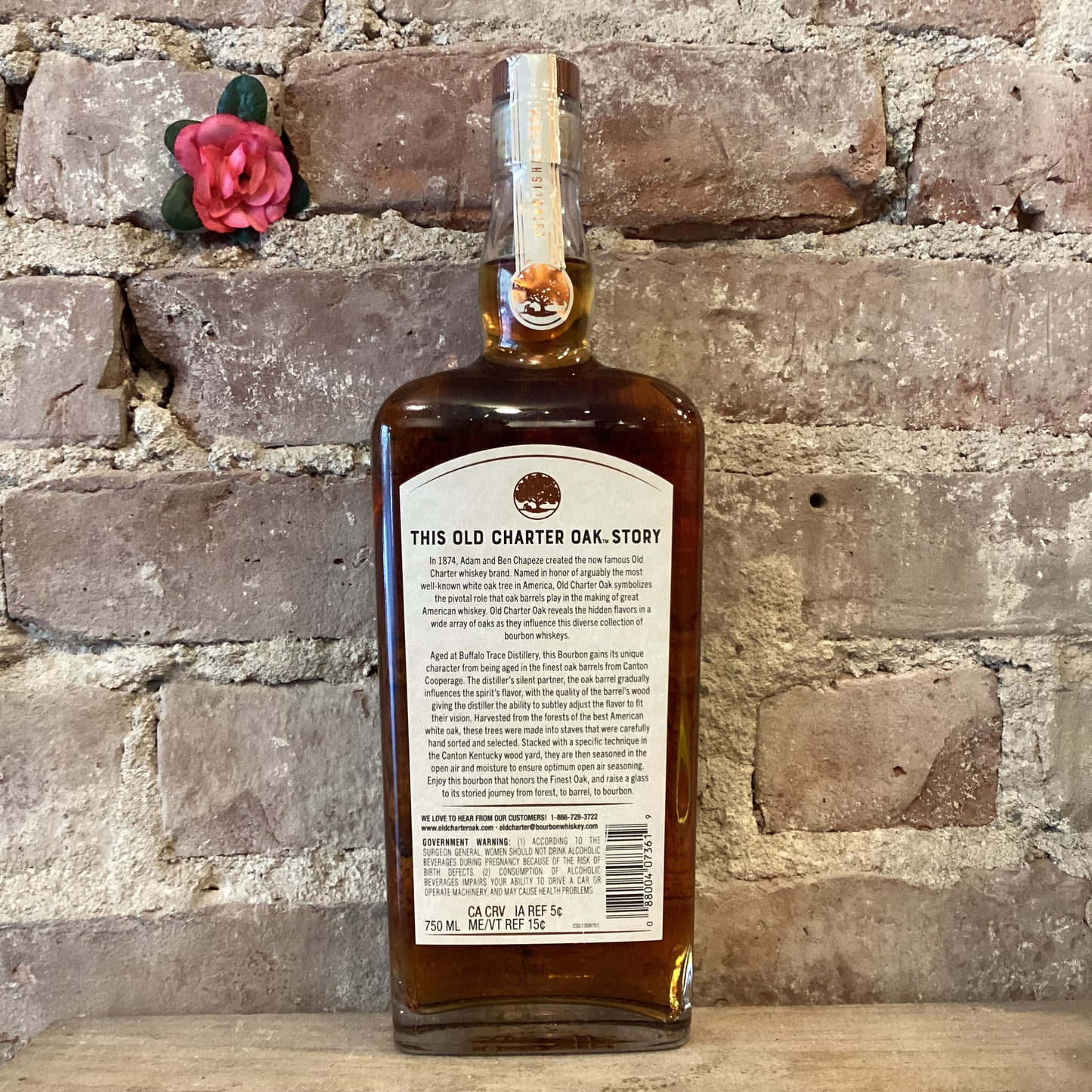 Old Charter Oak Finest Oak Bourbon Whiskey 750ml