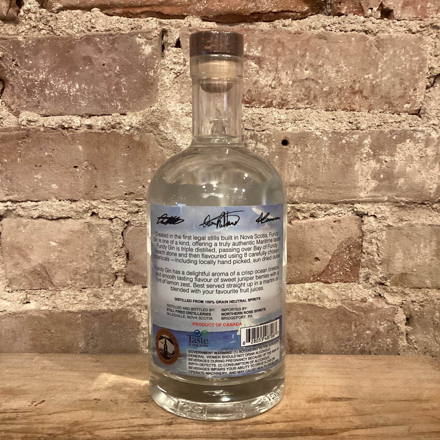 Still Fired Distilleries Fundy Gin 750ml