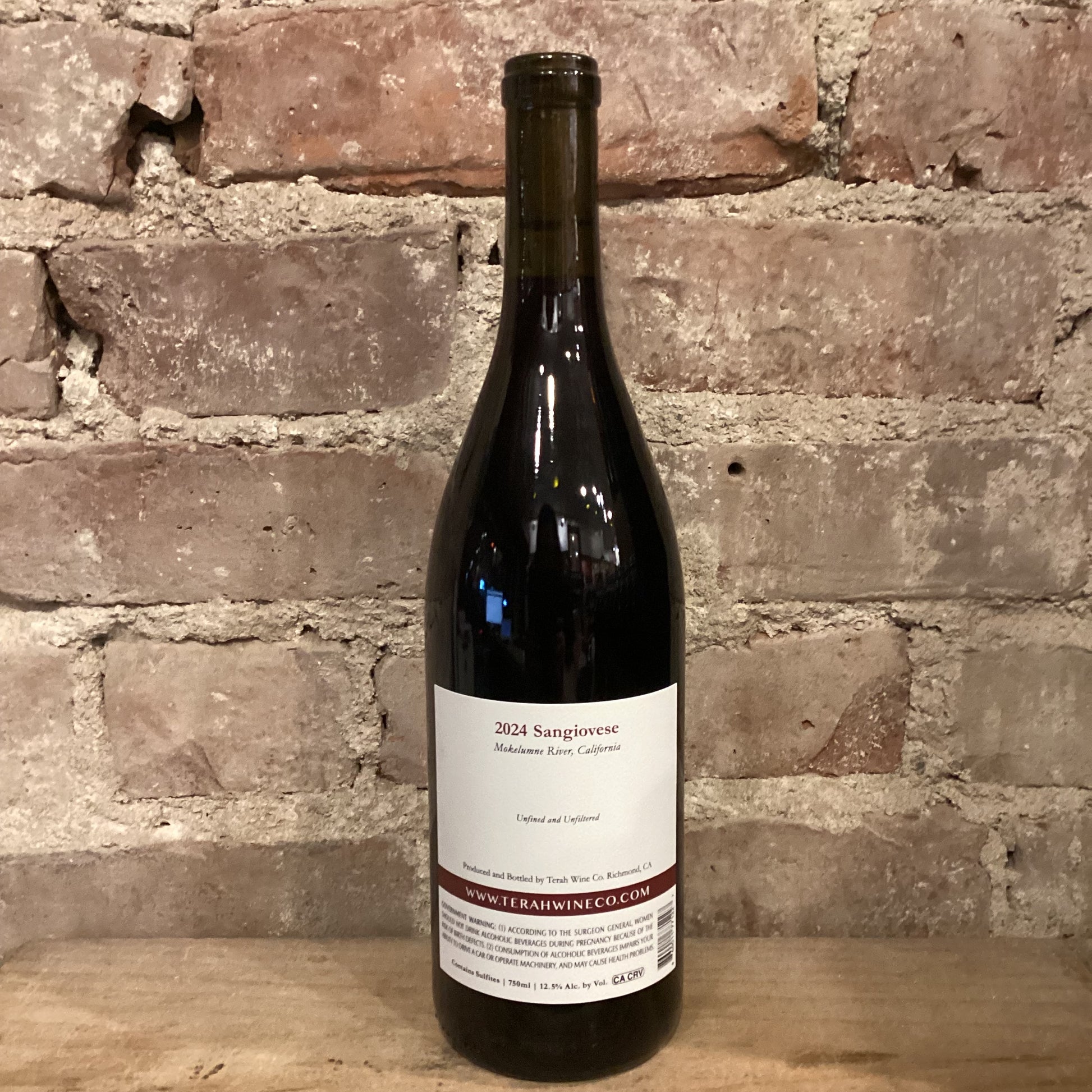 Terah Wine Co. Sangiovese Mokelumne River 2024 750mL