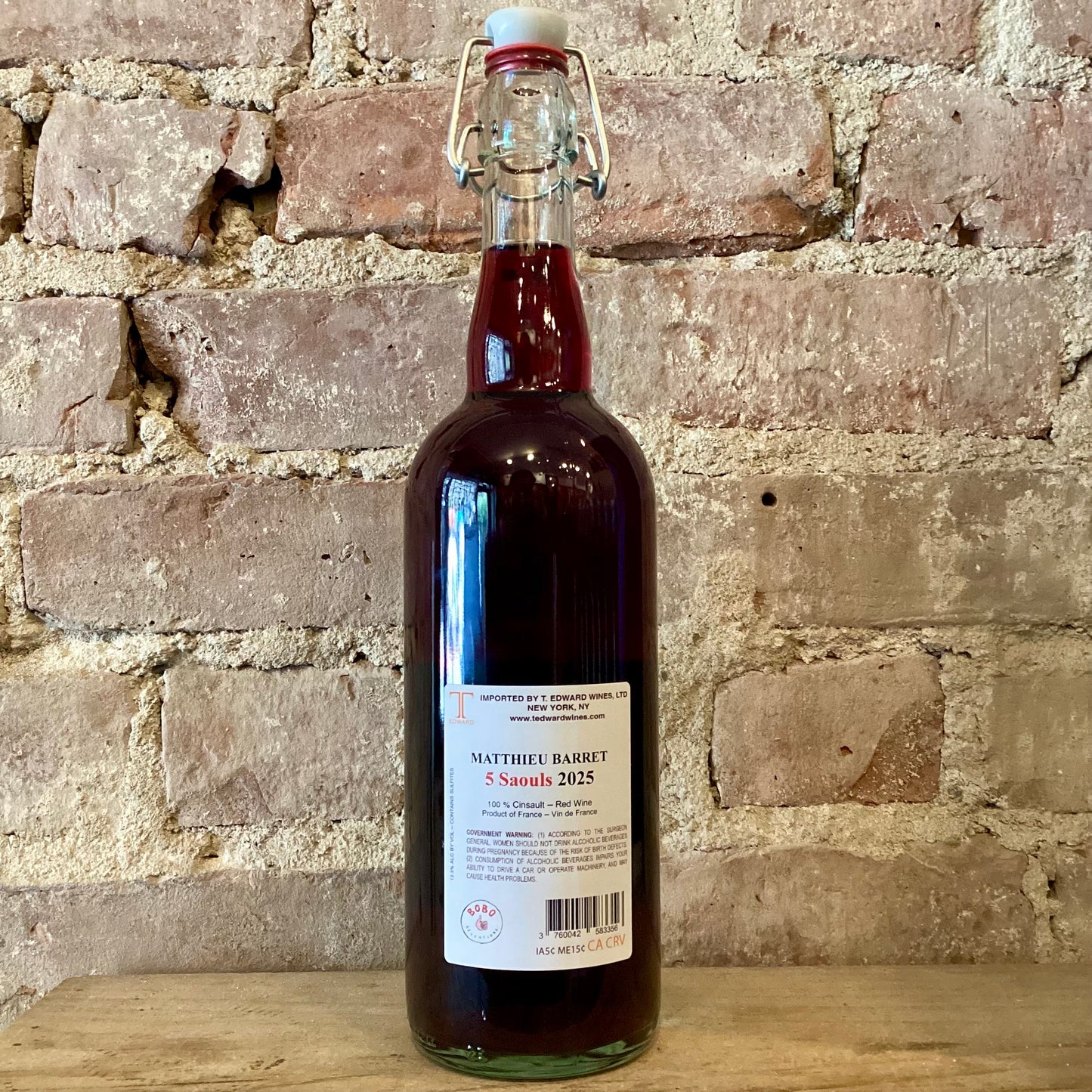 Matthieu Barret '5 Saouls' VDF Cinsault 2025 750mL