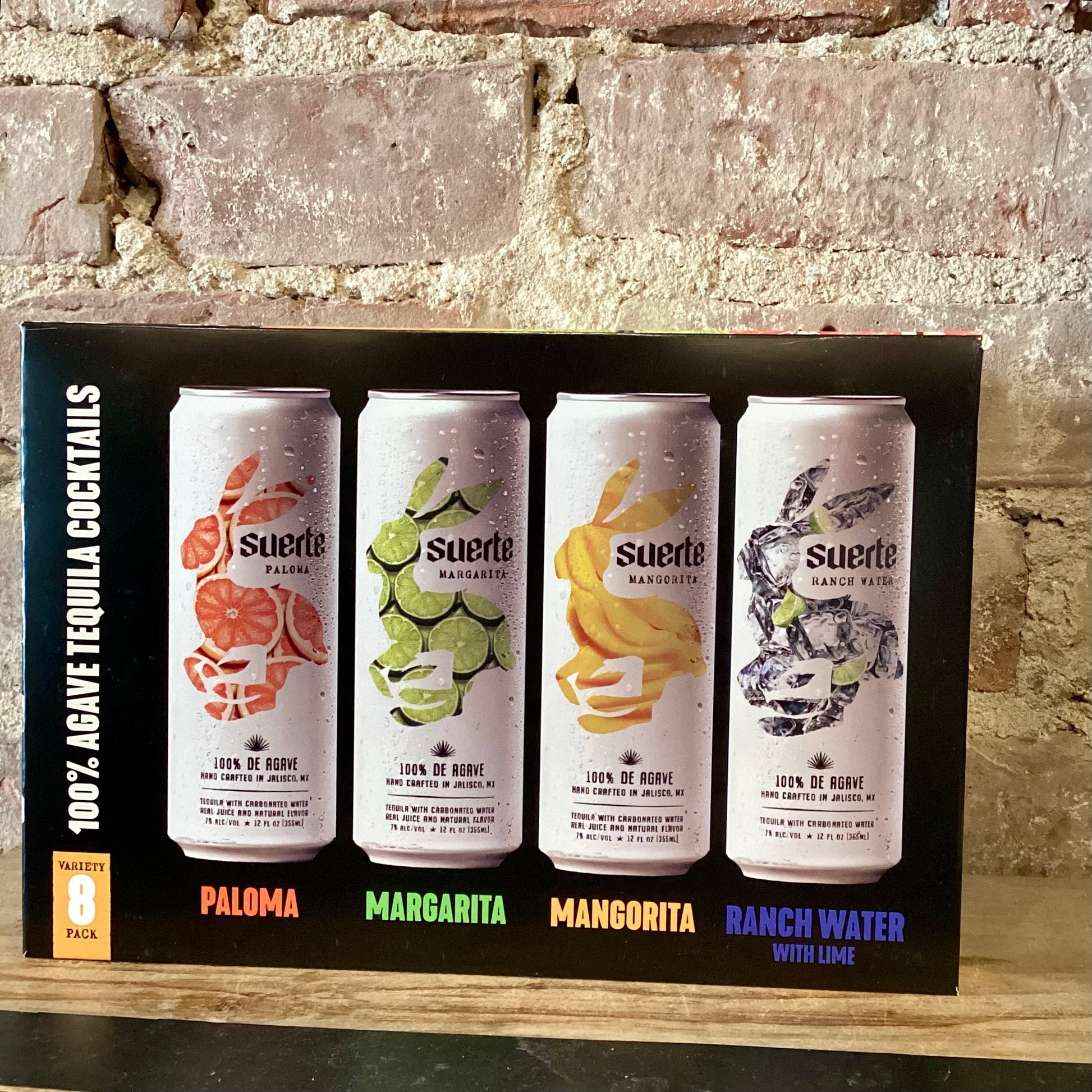 Suerte Tequila Fiesta Ocho RTD 12oz Variety Pack
