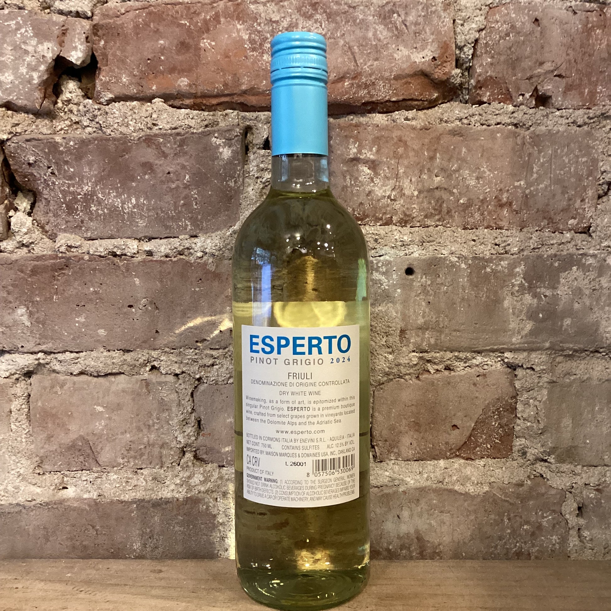 Esperto Friuli Pinot Grigio 2024 750mL