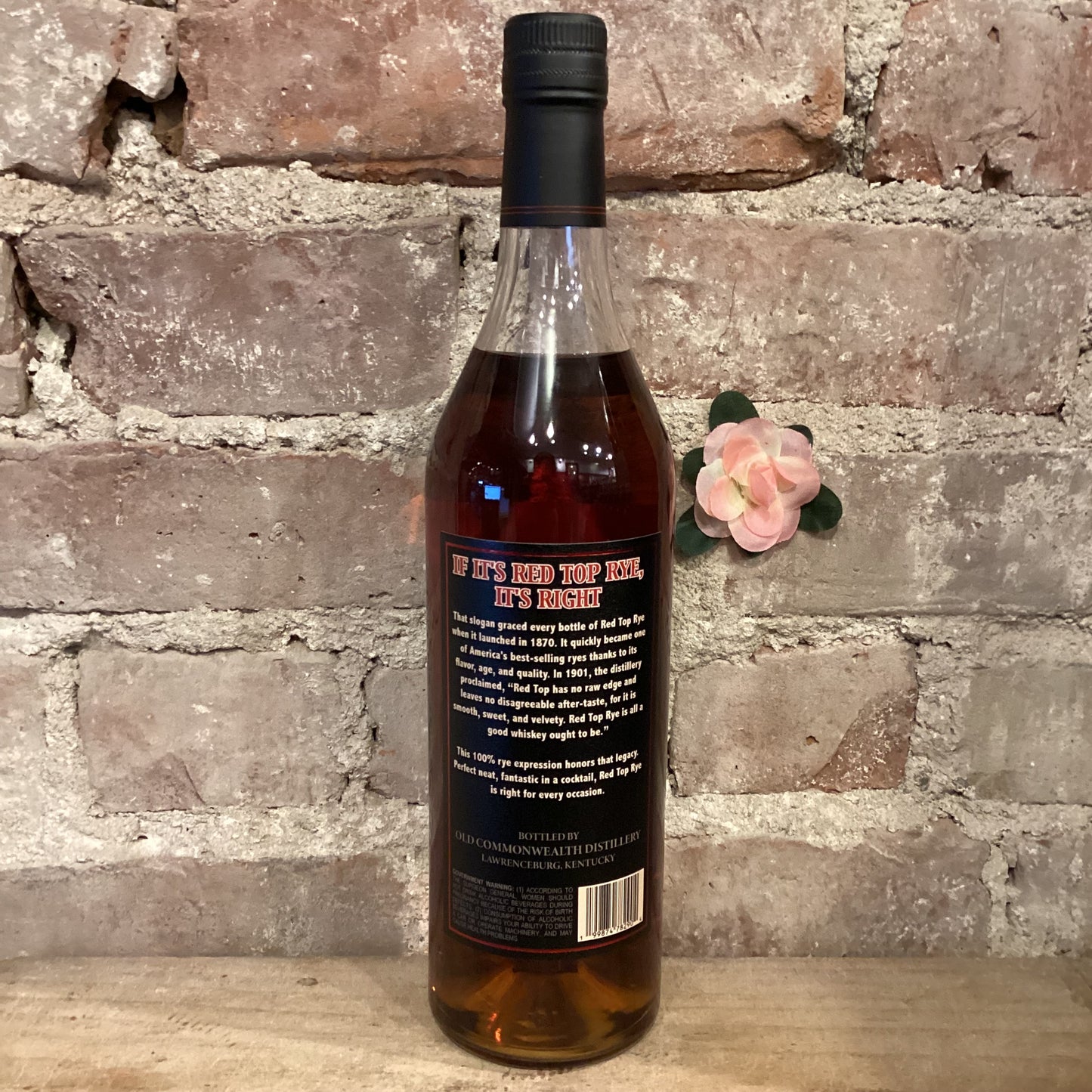 Old Commonwealth Distillery Red Top Rye Kentucky Straight Rye Whiskey 7yr 750mL
