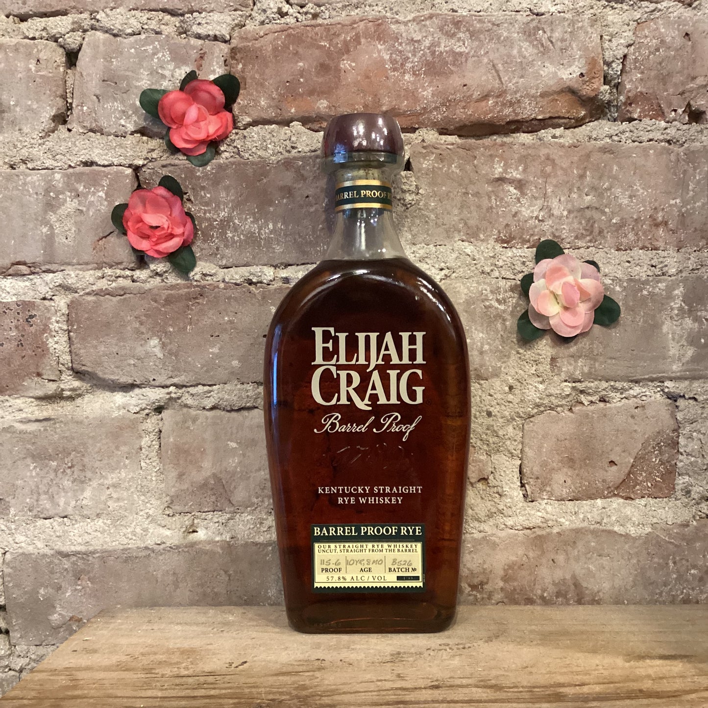 Elijah Craig Barrel Proof 10Yr, 8Mo Kentucky Straight Rye Whiskey (B526 / 115.6pf) 750ml