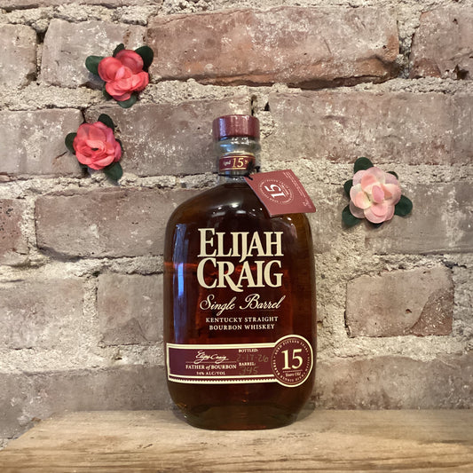 Elijah Craig 15 Year Old Single Barrel Straight Bourbon Whiskey 750ml