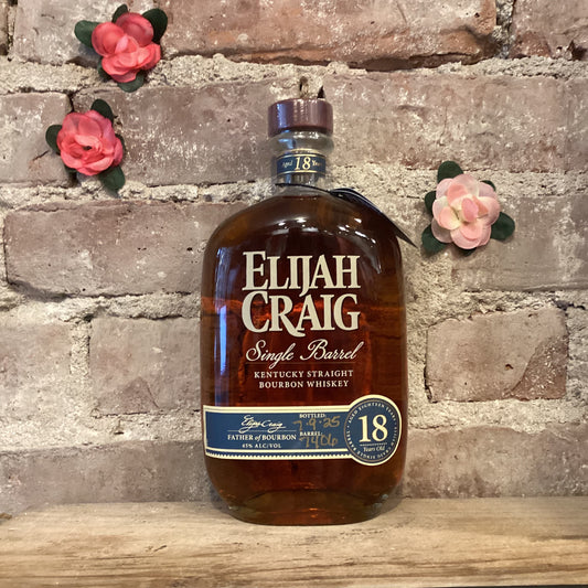 Elijah Craig 18 Year Old Single Barrel Straight Bourbon Whiskey 750ml