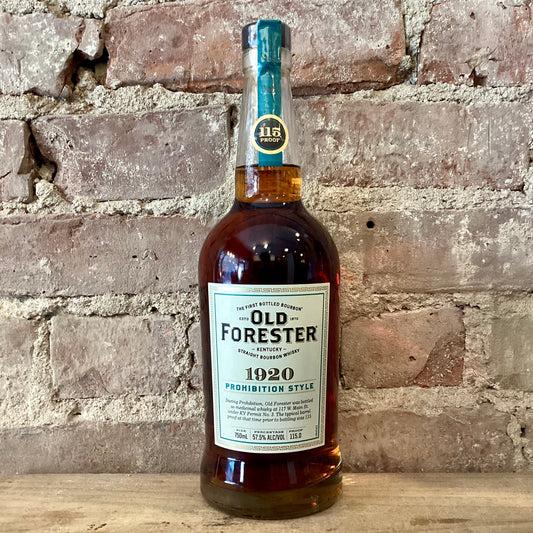 Old Forester 1920 Prohibition Style Kentucky Straight Bourbon Whisky 115 Proof 750ml